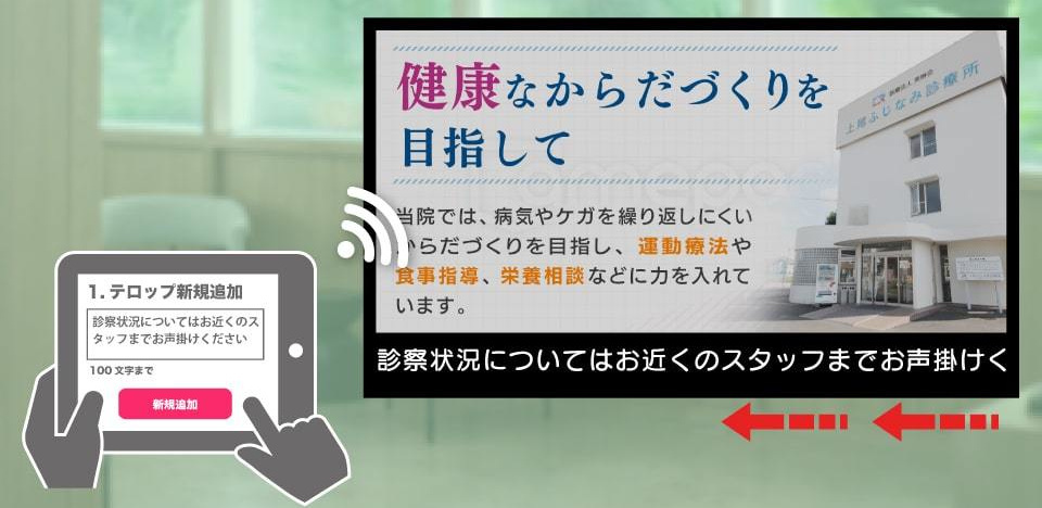 簡単テロップ表示システム