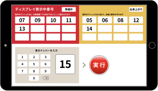 システム操作画面